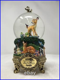 Walt Disney Masters of Animation Frank Thomas BAMBI Flower Song SnowGlobe NIB