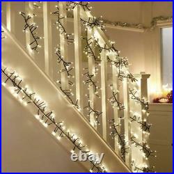 Warm White Multi Action LED Cluster Indoor Outdoor Tree String Fairy Lights BNIB