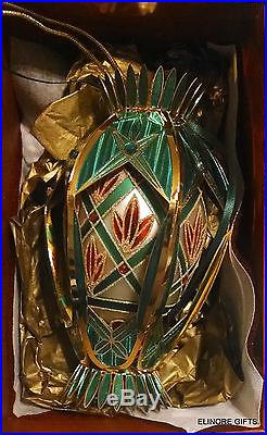 Waterford 2004 Lismore Grande Emerald Egg Ornament New in Box 130560 Limited Ed