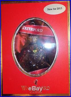 Waterford 2013 Annual Ruby Cased Ball Ornament New In Box