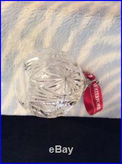Waterford 2014 Annual Crystal Ball Holiday Ornament #164593 NIB Macy's tags