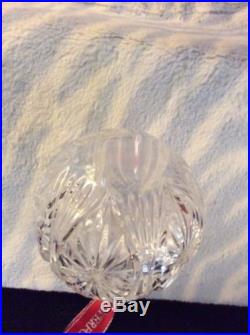 Waterford 2014 Annual Crystal Ball Holiday Ornament #164593 NIB Macy’s tags