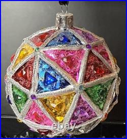 Waterford Crystal 2014 Times Square NYE Ball Replica Ornament Jewel Toned NWT