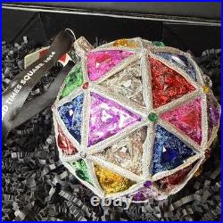 Waterford Crystal 2014 Times Square NYE Ball Replica Ornament Jewel Toned NWT