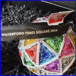 Waterford Crystal 2014 Times Square NYE Ball Replica Ornament Jewel Toned NWT
