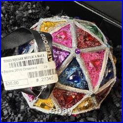 Waterford Crystal 2014 Times Square NYE Ball Replica Ornament Jewel Toned NWT