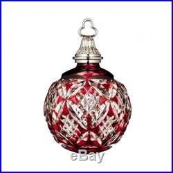 Waterford Crystal 2015 Annual Red Cased Ball Ornament New In Box