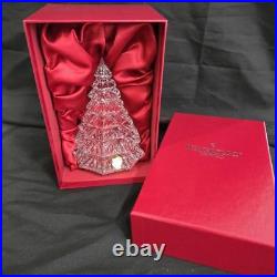 Waterford Crystal Christmas Tree Sculpture 6.5 Clear New In Box Labels