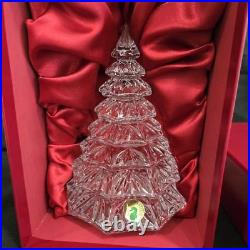 Waterford Crystal Christmas Tree Sculpture 6.5 Clear New In Box Labels