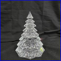 Waterford Crystal Christmas Tree Sculpture 6.5 Clear New In Box Labels