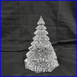 Waterford Crystal Christmas Tree Sculpture 6.5 Clear New In Box Labels