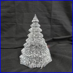 Waterford Crystal Christmas Tree Sculpture 6.5 Clear New In Box Labels