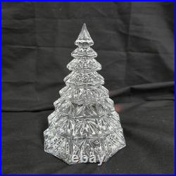 Waterford Crystal Christmas Tree Sculpture 6.5 Clear New In Box Labels