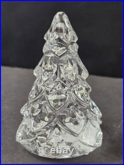 Waterford Crystal Christmas Tree Sculpture Figurine Set Of 3 Xmas 3 4.5 5.8