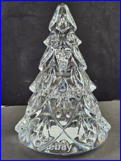 Waterford Crystal Christmas Tree Sculpture Figurine Set Of 3 Xmas 3 4.5 5.8