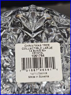 Waterford Crystal Christmas Tree Sculpture Figurine Set Of 3 Xmas 3 4.5 5.8