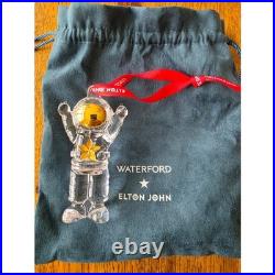 Waterford Crystal Elton John Rocket Man Ornament Astronaut Gold Star 1079834