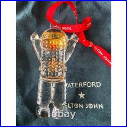 Waterford Crystal Elton John Rocket Man Ornament Astronaut Gold Star 1079834