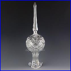Waterford Crystal Tree Top Topper Christmas Ornament Star Ireland Made Gothic Mk