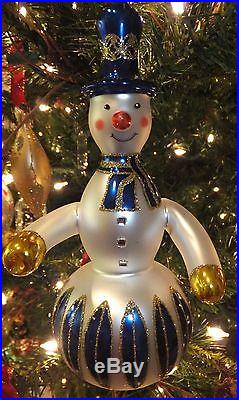 Waterford Holiday Heirlooms Opulence Carina Snowman Ornament New in Gift Box
