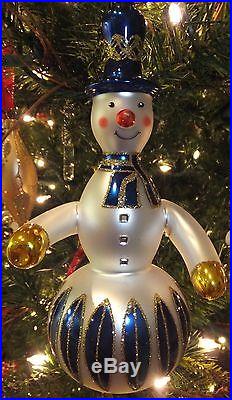 Waterford Holiday Heirlooms Opulence Carina Snowman Ornament New in Gift Box