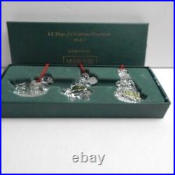 Waterford Marquis 12 Days of Christmas Ornaments 3rd Edition Set of 3