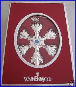 Waterford Silver Snowflake Christmas Holiday Annual Ornament 2013 NEW in Box