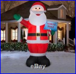 Waving Santa 12 Foot Lighted Christmas Inflatable Indoor Outdoor Yard Decoration