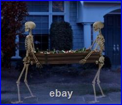 Way to Celebrate Halloween Skeleton Duo Carrying Coffin 5′ Decorations