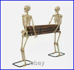 Way to Celebrate Halloween Skeleton Duo Carrying Coffin 5′ Decorations