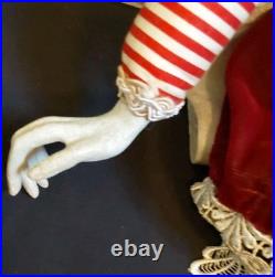 Wayne M. Kleski I'm Late Whimsical 28 Inch Tall Rabbit Doll withPocket Watch