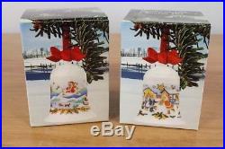 Weihnachts Glocke 1985 + 1986 Hutschenreuther Porzellan OVP Christmas Bell