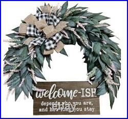 Welcome-ish Wreath
