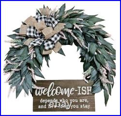 Welcome-ish Wreath