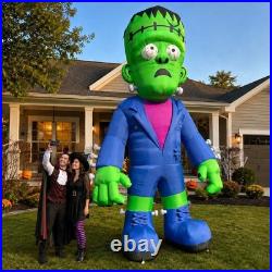 Wellcomer 13 ft Giant Inflatable Frankenstein Halloween Décor