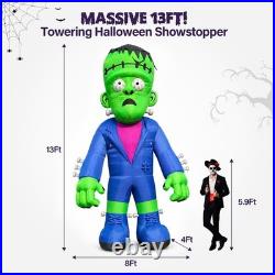Wellcomer 13 ft Giant Inflatable Frankenstein Halloween Décor Wellcomer 13 ft Giant Inflatable Frankenstein Halloween Décor