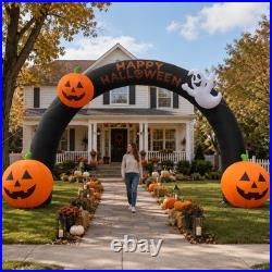 Wellcomer 20FT Inflatable Halloween Arch with LED Lights for Outdoor Decoration Wellcomer 20FT Inflatable Halloween Arch with LED Lights for Outdoor Decoration