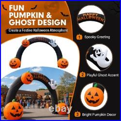 Wellcomer 20FT Inflatable Halloween Arch with LED Lights for Outdoor Decoration Wellcomer 20FT Inflatable Halloween Arch with LED Lights for Outdoor Decoration