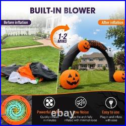 Wellcomer 20FT Inflatable Halloween Arch with LED Lights for Outdoor Decoration Wellcomer 20FT Inflatable Halloween Arch with LED Lights for Outdoor Decoration