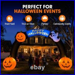Wellcomer 20FT Inflatable Halloween Arch with LED Lights for Outdoor Decoration Wellcomer 20FT Inflatable Halloween Arch with LED Lights for Outdoor Decoration