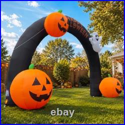 Wellcomer 20FT Inflatable Halloween Arch with LED Lights for Outdoor Decoration Wellcomer 20FT Inflatable Halloween Arch with LED Lights for Outdoor Decoration