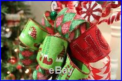Whimsical Christmas Elf legs tree topper