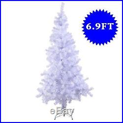 White 7 Ft Artificial PVC Christmas Tree withStand Holiday Season Indoor Outdoor