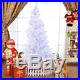 White 8 Ft Artificial PVC Christmas Tree withStand Holiday Season Indoor Outdoor