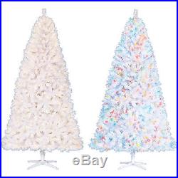 White Artificial Christmas Tree Pre-Lit 7.5′ Feet Berkshire Pine Color Changing