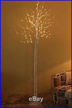 White Light Birch Tree, 8 Ft Ideal For Holiday, Home, Party, Wedding, Christmas