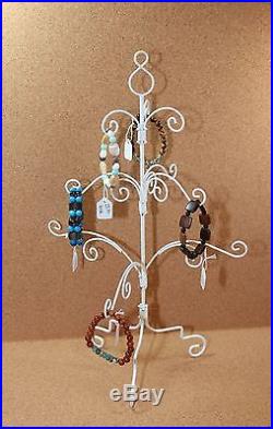 White Metal Christmas/Holiday Ornament Tree- Set of 2