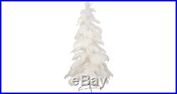 White Ostrich Feather Tree 3ft Christmas Tree 1920's Style Real Feathers
