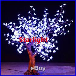 White Outdoor 5ft LED Cherry Artificial Tree Home/Garden/Holiday Night Light