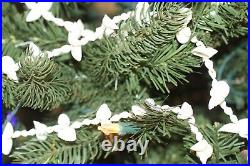 White Seashell Christmas Tree Garland Long Size of 96+, Natural Handmade, G-94